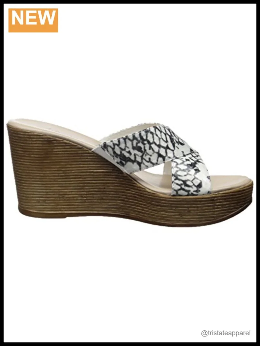 Wedge Sandal with Cushioned Footbed and Ankle Strap